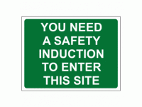 You Need A Safety Induction To Enter ...