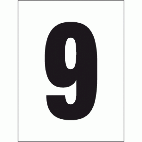 Aisle Number 9 sign