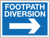 Footpath diversion right