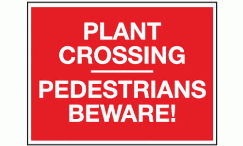Plant crossing pedestrians beware