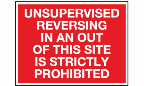 Unsupervised reversing in and out of this site is strictly prohibited
