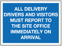 All delivery drivers and visitors mus...