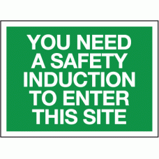You need a safety induction to enter this site