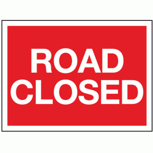 Image result for Road Closure Sign gif