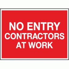 No entry contractors at work