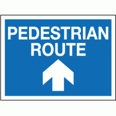 Pedestrian route ahead