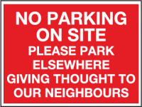 No parking on site please park elsewh...