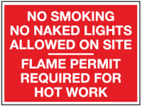 No smoking no naked lights allowed on...