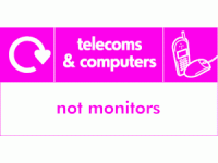 telecomm & computers not monitors rec...