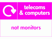 telecomm & computers not monitors rec...