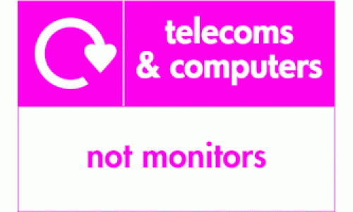 telecomm & computers not monitors recycle 