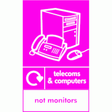 telecomm & computers not monitors2 recycle & icon 