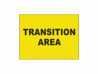 Transition Area Sign
