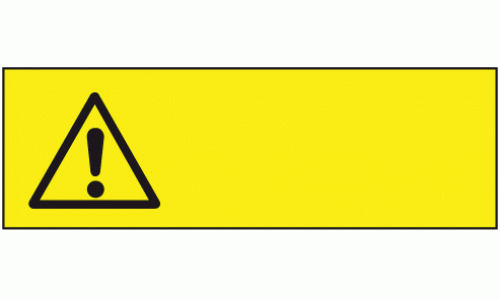 Danger bespoke blank PVC banner