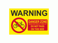 Warning Danger Zone Beware When Vehic...