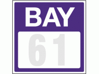 Bay aisle sign 