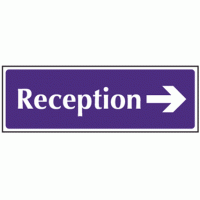 Reception right sign