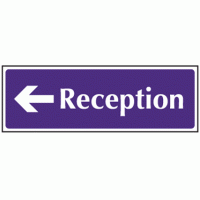 Reception left sign
