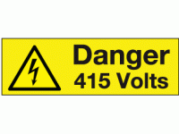 Danger 415 volts labels (Pack of 10)