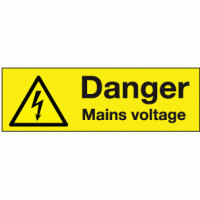 free post! 10 x 'Danger 415 Volts' Electrical Warning Labels 