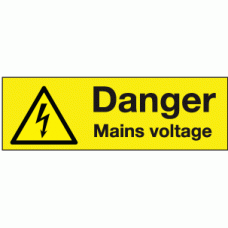 Danger mains voltage labels (Pack of 10)