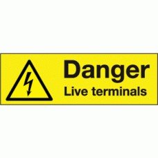 Danger live terminals labels (Pack of 10)