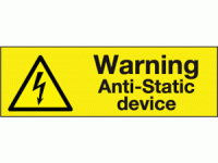 Warning anti-static device labels (Pa...
