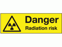 Danger radiation risk (Pack of 10) La...