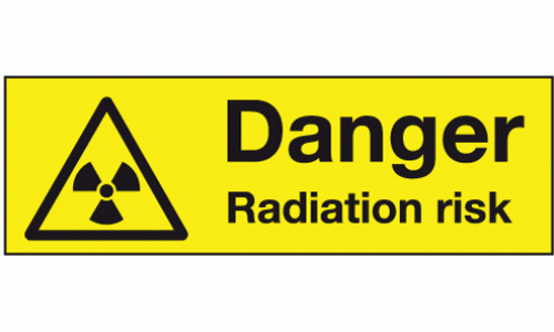 Danger radiation risk (Pack of 10) Labels