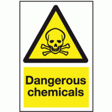 Dangerous chemicals sign
