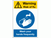 Warning Risk Of Flu Wash Your Hands F...