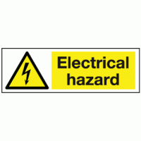 Electrical hazard sticker