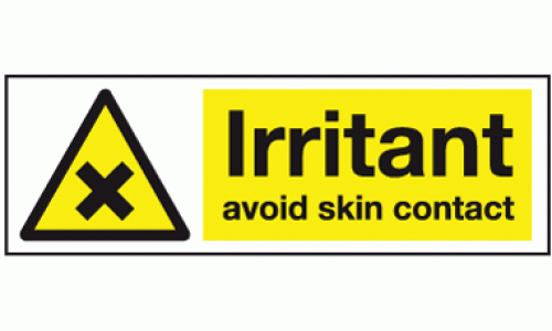 Irritant avoid skin contact