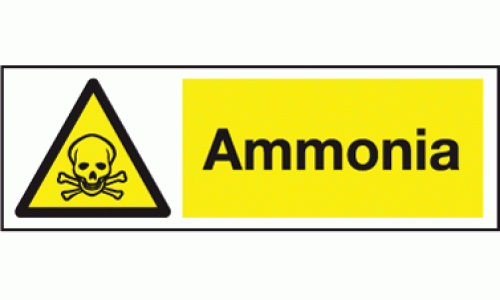 Ammonia Safety Sign