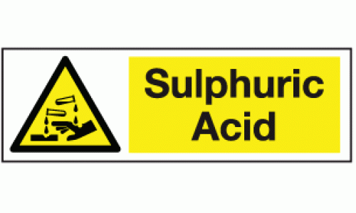 Sulphuric Acid Safety Sign