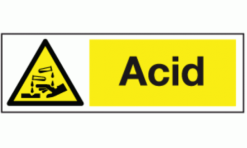 Acid Safety Sign