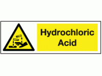 Hydrochloric Acid Safety Sign