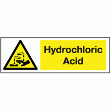 Hydrochloric Acid Safety Sign