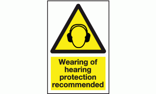 Wearing of hearing protection recommended