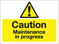 Caution maintenance in progress