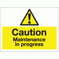 Caution maintenance in progress