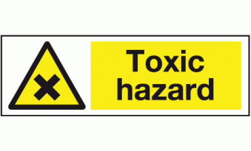 Toxic hazard safety sign