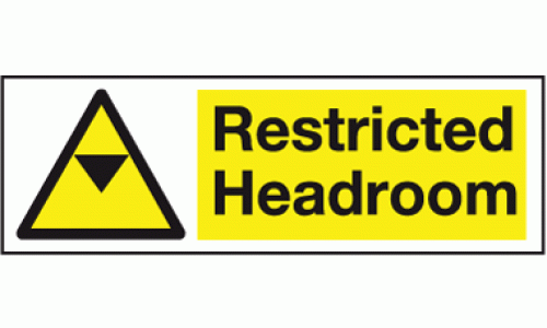 Restricted headroom sign