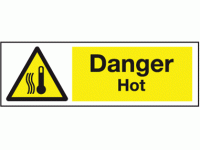 Danger hot sign 