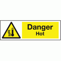 Danger hot sign 