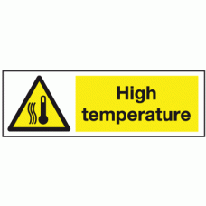 High temperature sign