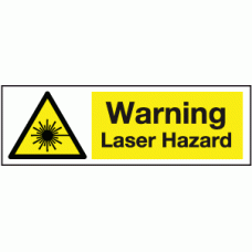 Warning laser hazard sign