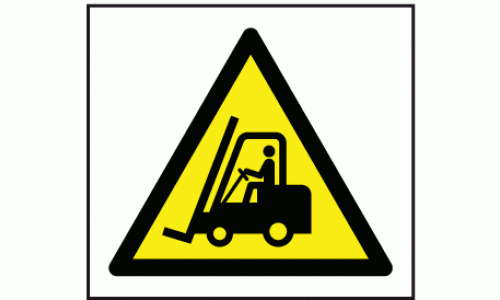 Fork lift trucks operating symbol