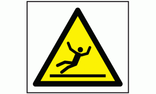Slippery floor surface symbol