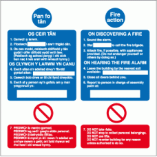 Pan to tan fire action sign